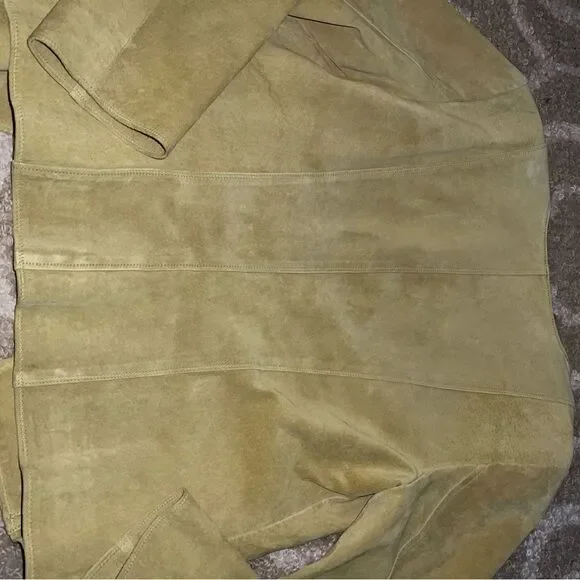 J Jill lime leather blazer size M - Picture 8 of 8